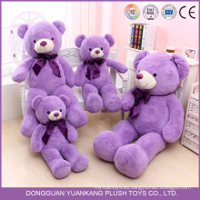 Gigante gigante hermoso color púrpura Teddy Bear peluche de juguete